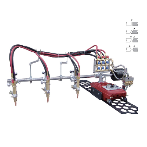 Multi-heads Straight Gas Cutting Machine With 3 Torches